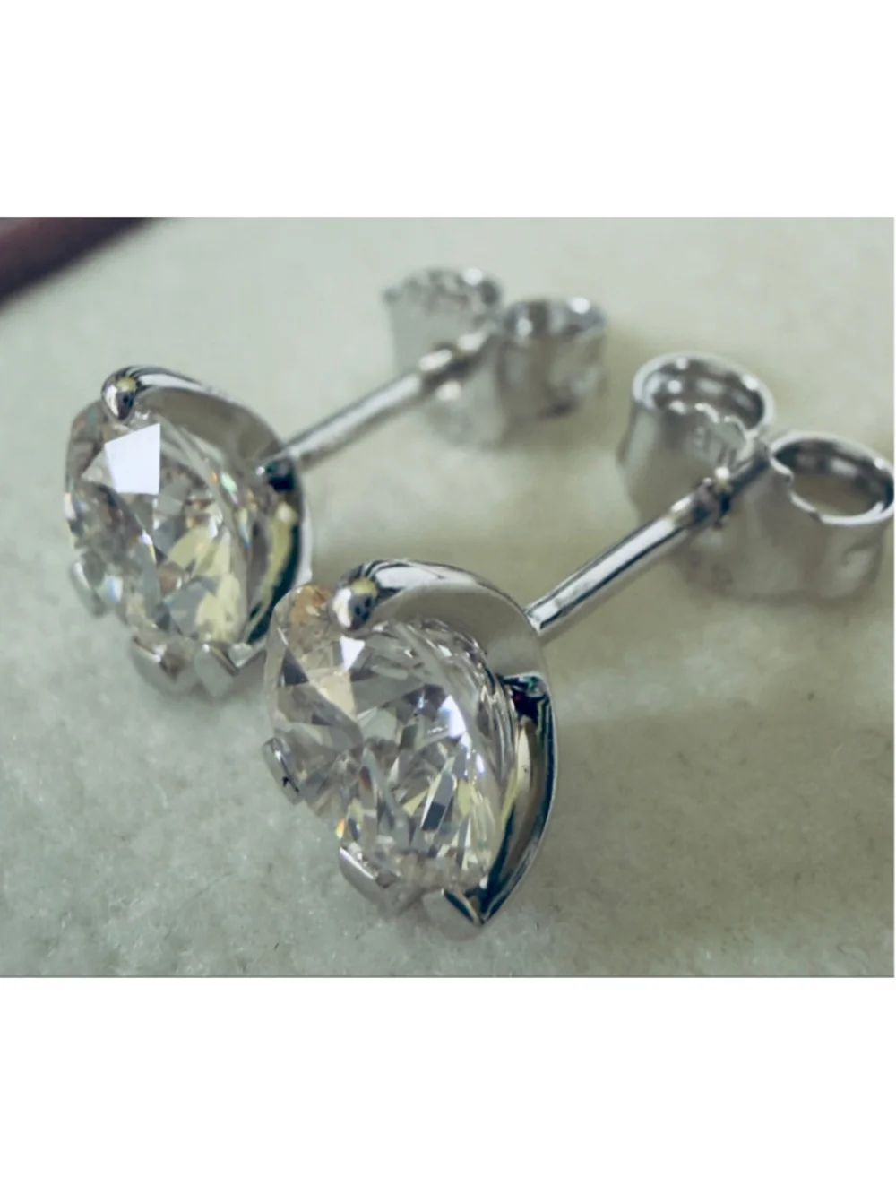 Pandora Nova 14k White Gold Lab-grown Diamond Earrings 1.00ct